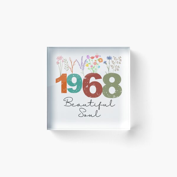 Item preview, 1968 Floral Beautiful Soul Birthday Design designed and sold by FlareCraftStudio.
