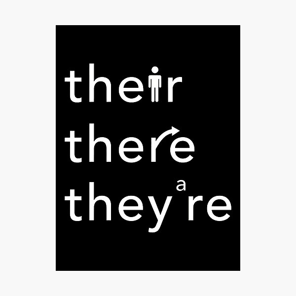 Item preview, Grammar Homophones Their There They're Wordplay designed and sold by starchfa.