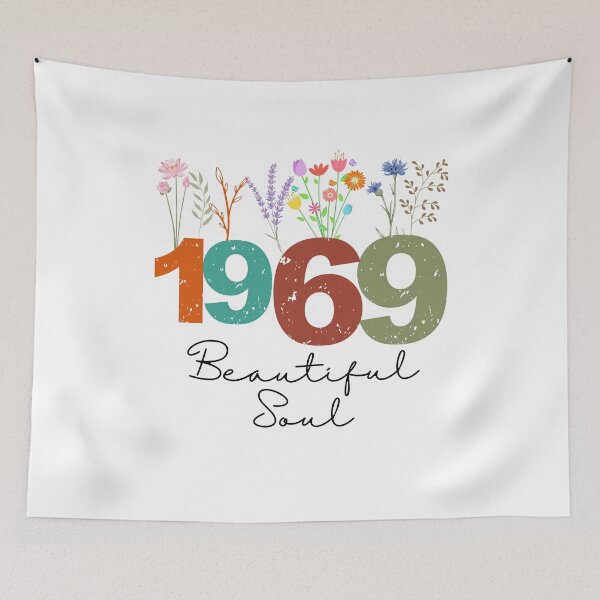 Item preview, 1969 Floral Beautiful Soul Birthday Design designed and sold by FlareCraftStudio.