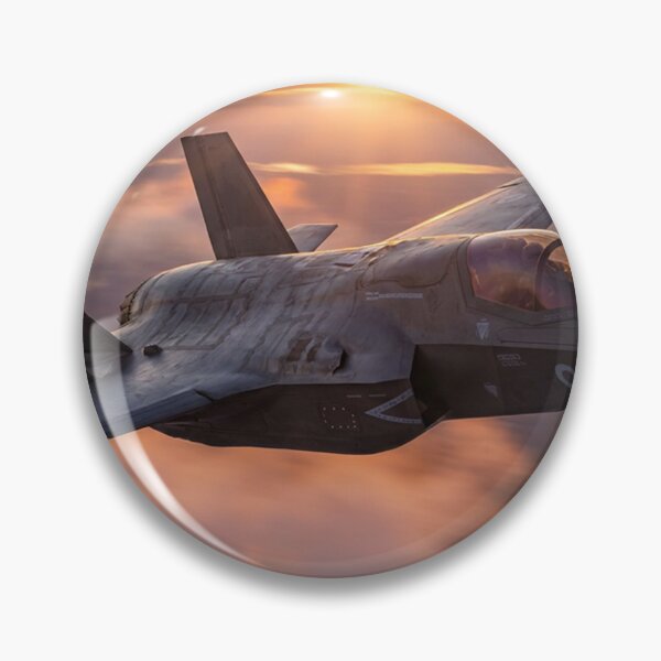 Item preview, F-35 Lightning Banking Above Pink Clouds designed and sold by Airpower Art.