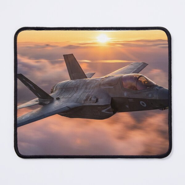 Item preview, F-35 Lightning Banking Above Pink Clouds designed and sold by Airpower Art.