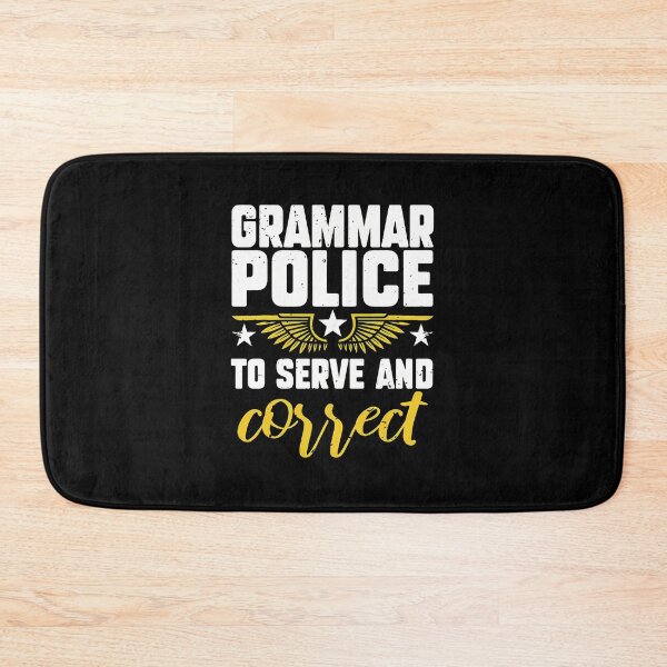 Item preview, Grammar Police Serve and Correct Winged Emblem designed and sold by starchfa.