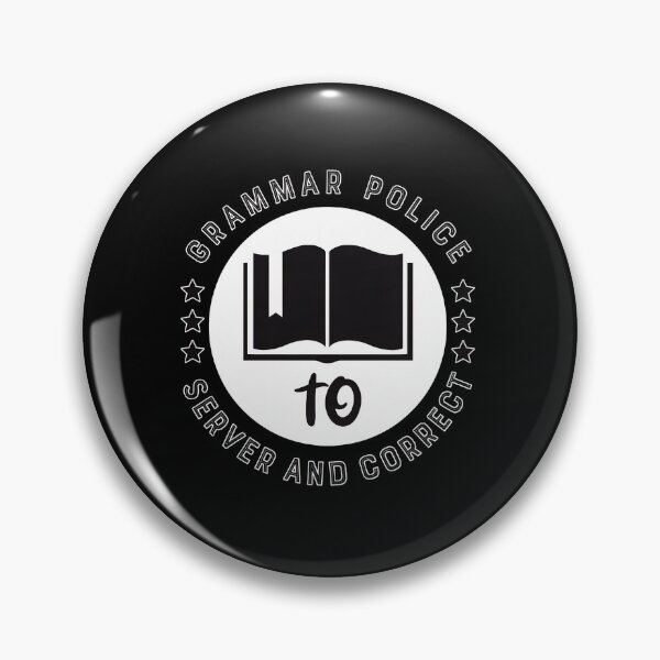 Item preview, Grammar Police Server And Correct Emblem designed and sold by angierelve.