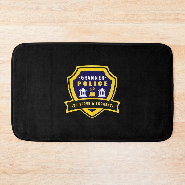 Item preview, Grammar Police To Serve & Correct Badge Emblem designed and sold by starchfa.