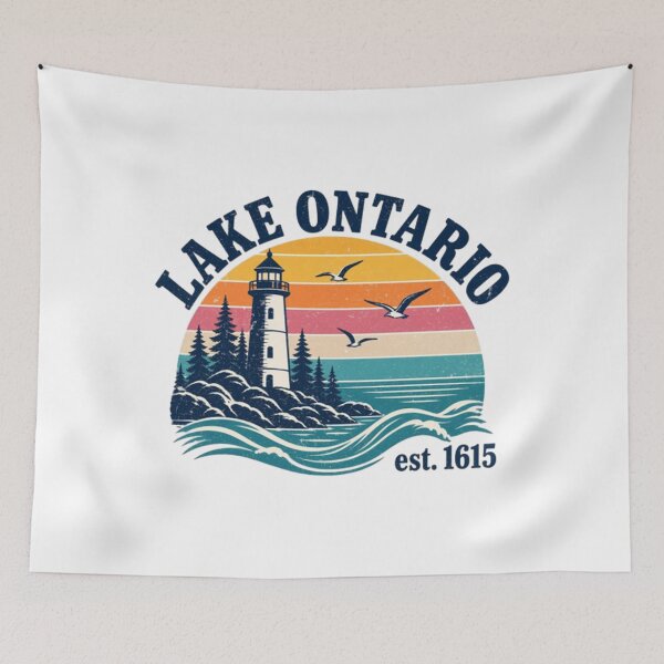Item preview, Retro Lake Ontario designed and sold by DreadFlockArt.