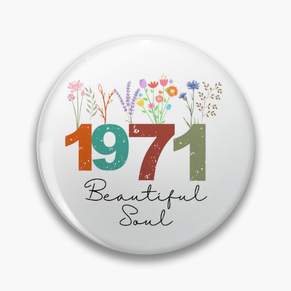 Item preview, 1971 Floral Beautiful Soul Birthday Design designed and sold by FlareCraftStudio.