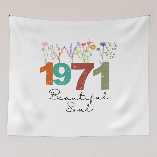 Item preview, 1971 Floral Beautiful Soul Birthday Design designed and sold by FlareCraftStudio.