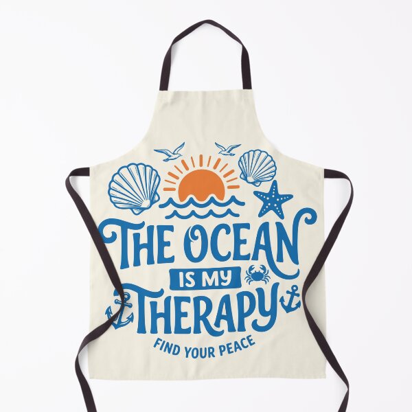 Item preview, Ocean Is My Therapy Retro Sunset Sea Lover Nautical designed and sold by Y-Vibes.