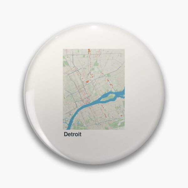 Item preview, Detroit Minimalistic Map Art designed and sold by MapsNerd.