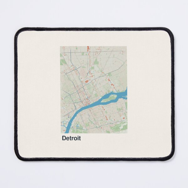 Item preview, Detroit Minimalistic Map Art designed and sold by MapsNerd.