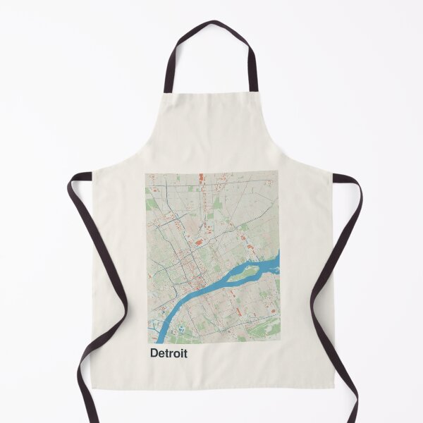 Item preview, Mapa minimalista de Detroit designed and sold by MapsNerd.