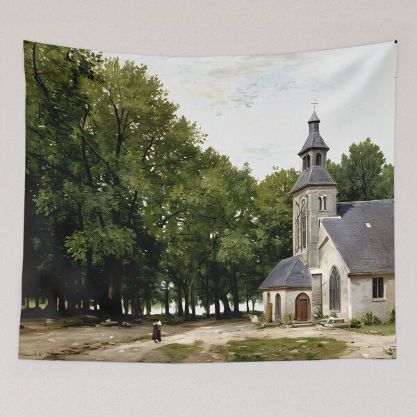 Item preview, The Chapel Notre-Dame de Grâce at Honfleur designed and sold by artdesignsnow.