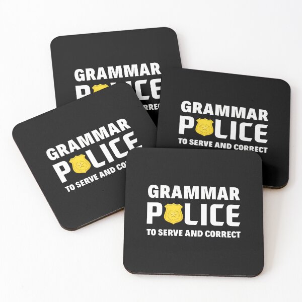 Item preview, Grammar Police To Serve And Correct Badge Design designed and sold by starchfa.