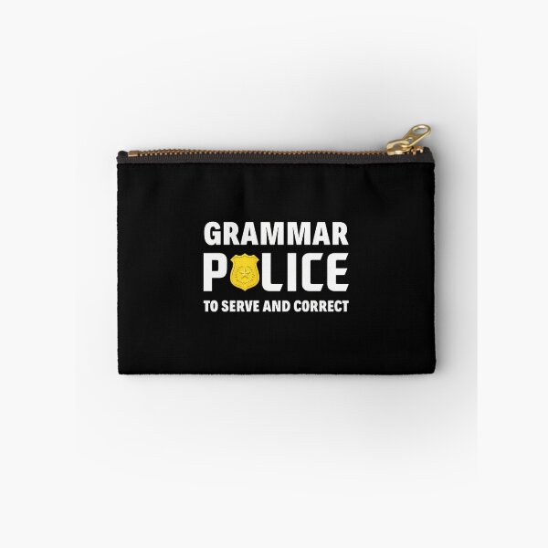 Item preview, Grammar Police To Serve And Correct Badge Design designed and sold by starchfa.