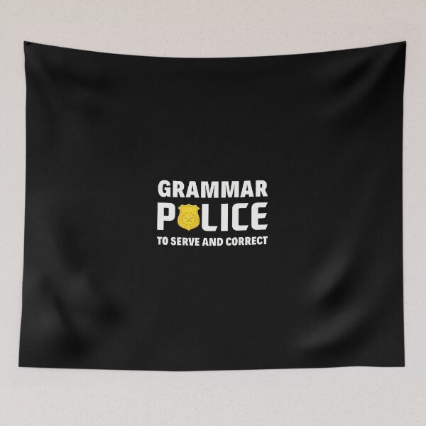 Item preview, Grammar Police To Serve And Correct Badge Design designed and sold by starchfa.