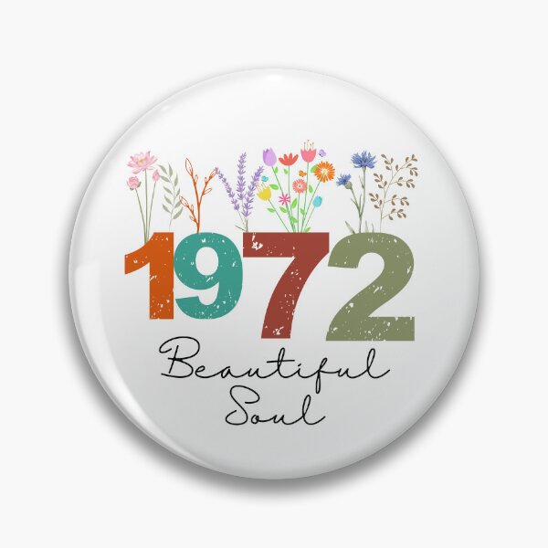 Item preview, 1972 Floral Beautiful Soul Birthday Design designed and sold by FlareCraftStudio.