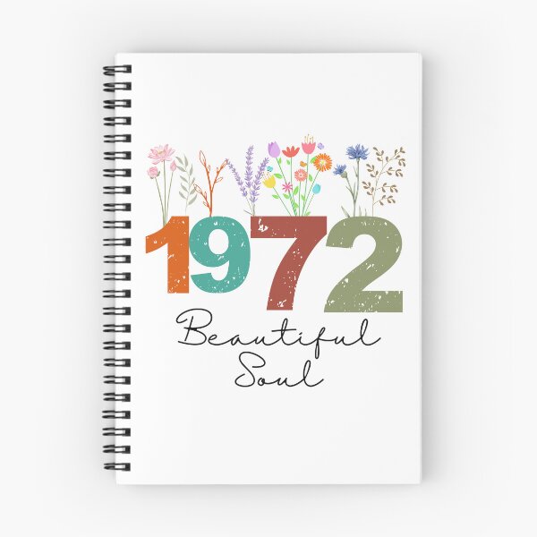 Item preview, 1972 Floral Beautiful Soul Birthday Design designed and sold by FlareCraftStudio.