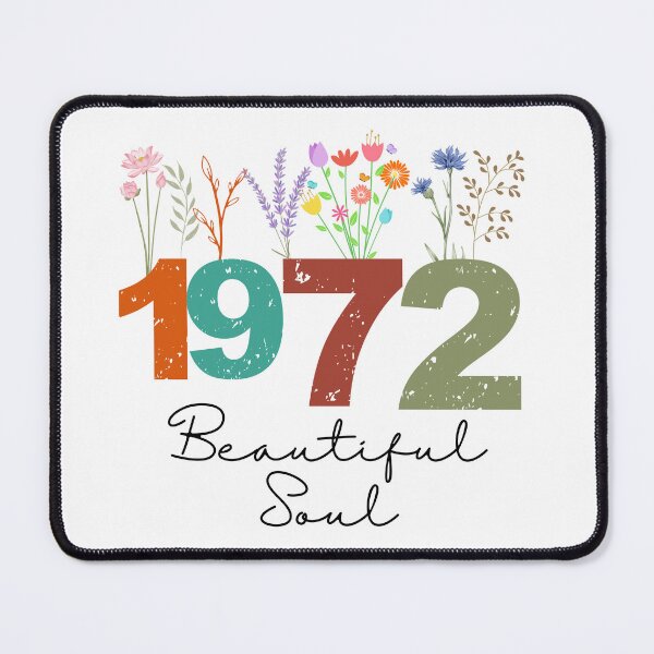 Item preview, 1972 Floral Beautiful Soul Birthday Design designed and sold by FlareCraftStudio.
