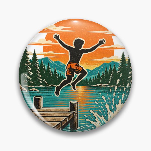 Item preview, Lake Life Weekend Vibes Retro Summer Camp Jump designed and sold by urbinet.