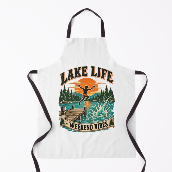 Item preview, Lake Life Weekend Vibes Retro Summer Camp Jump designed and sold by urbinet.