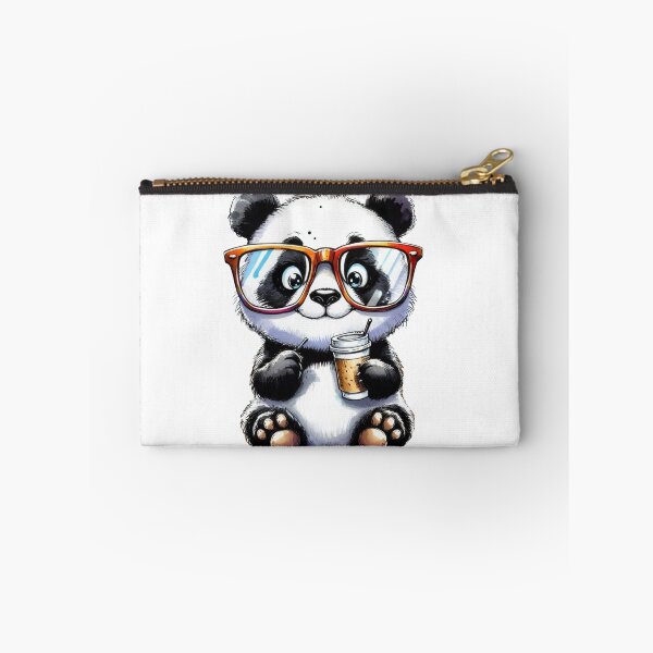 Item preview, Cute Panda with Glasses and Coffee designed and sold by AcruxUltra.