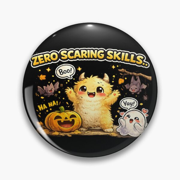 Item preview, Zero Scaring Skills Cute Halloween Monster designed and sold by Yomere.