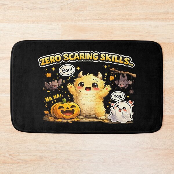 Item preview, Zero Scaring Skills Cute Halloween Monster designed and sold by Yomere.