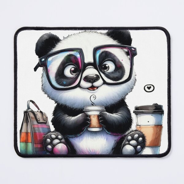Item preview, Panda Coffee Break Before a Busy Day designed and sold by AcruxUltra.