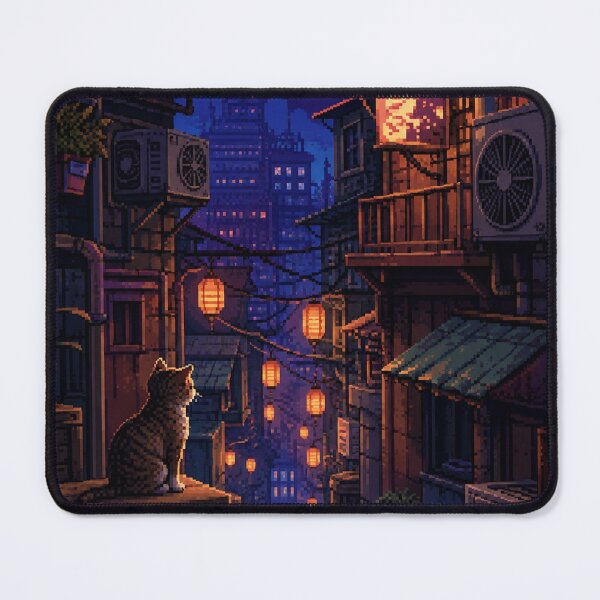 Item preview, Japanese Pixel Art: Electric Alleyway Haze designed and sold by bapupa.