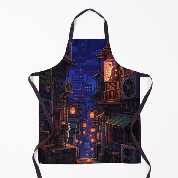 Item preview, Japanese Pixel Art: Electric Alleyway Haze designed and sold by bapupa.