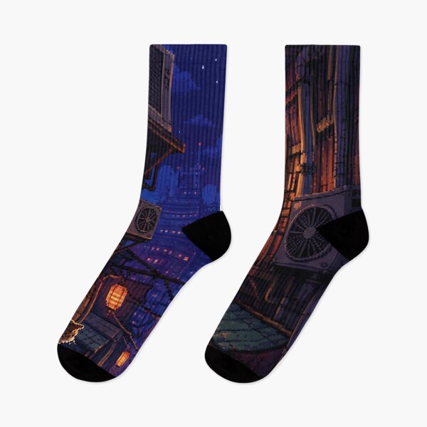 Item preview, Japanese Pixel Art: Electric Alleyway Haze designed and sold by bapupa.
