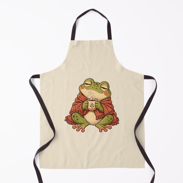 Item preview, Cozy Tea Frog Taking a Quiet Break designed and sold by lemonfishing.