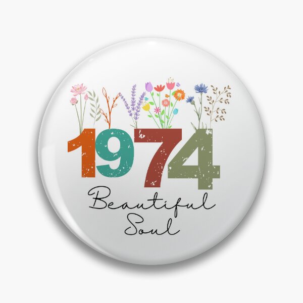Item preview, 1974 Floral Beautiful Soul Birthday Design designed and sold by FlareCraftStudio.