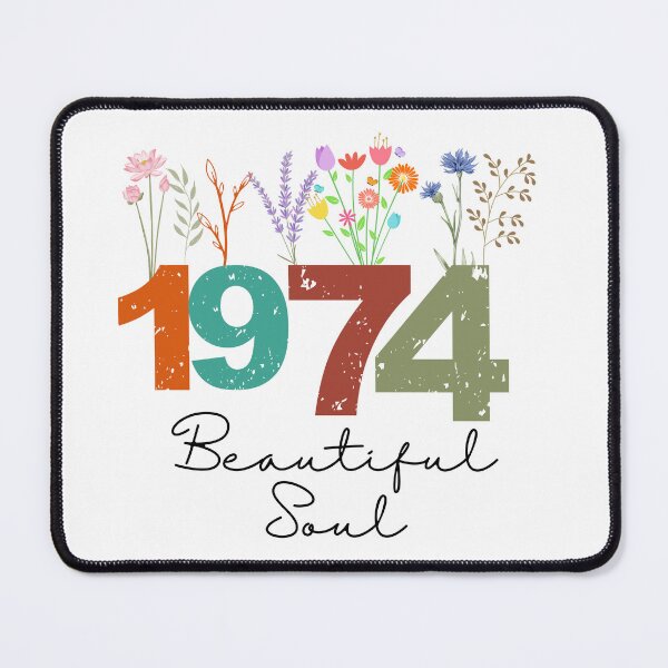 Item preview, 1974 Floral Beautiful Soul Birthday Design designed and sold by FlareCraftStudio.