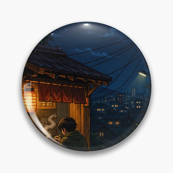 Item preview, Japanese Pixel Art: Midnight Ramen Glow designed and sold by bapupa.