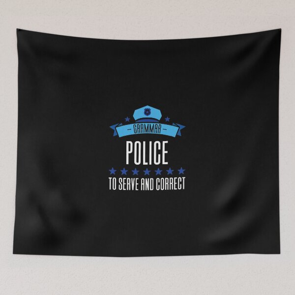 Item preview, Grammar Police To Serve And Correct Funny Language Pun designed and sold by alldergreff.