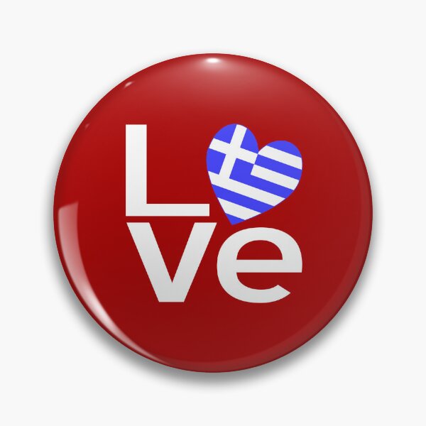 Item preview, Greek LOVE Heart Design with Greece Flag – Hellenic Pride  designed and sold by AuntieShoe.