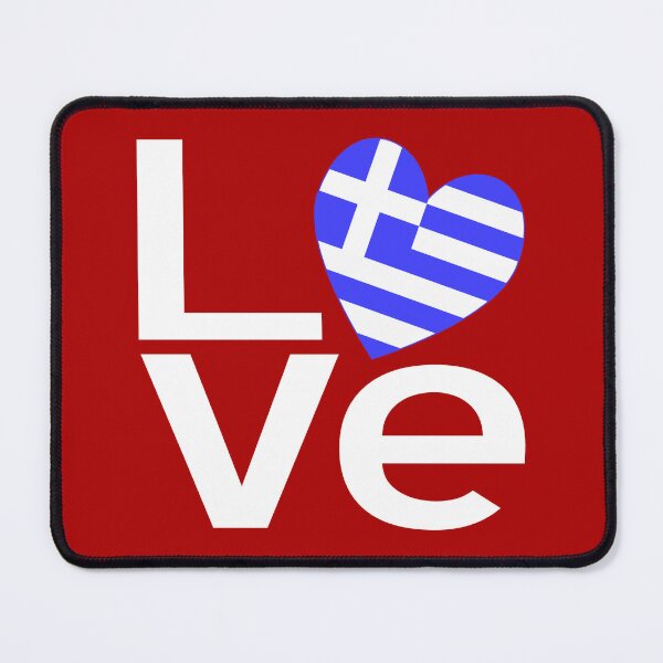 Item preview, Greek LOVE Heart Design with Greece Flag – Hellenic Pride  designed and sold by AuntieShoe.