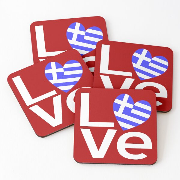 Item preview, Greek LOVE Heart Design with Greece Flag – Hellenic Pride  designed and sold by AuntieShoe.