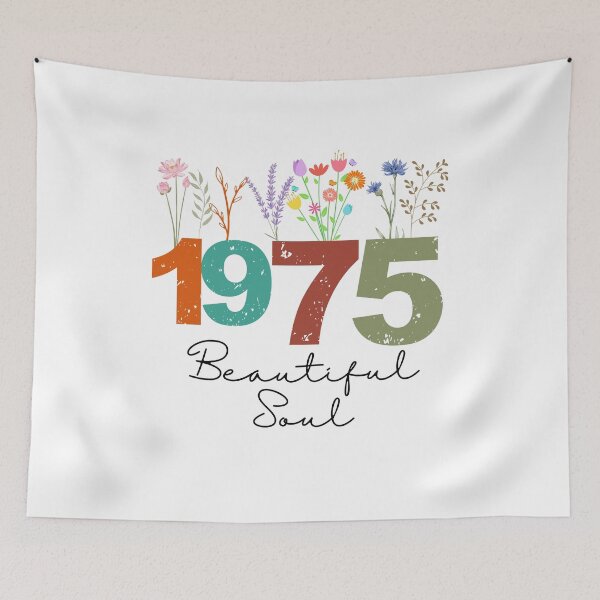 Item preview, Diseño floral de cumpleaños "Alma hermosa" de 1975 designed and sold by FlareCraftStudio.