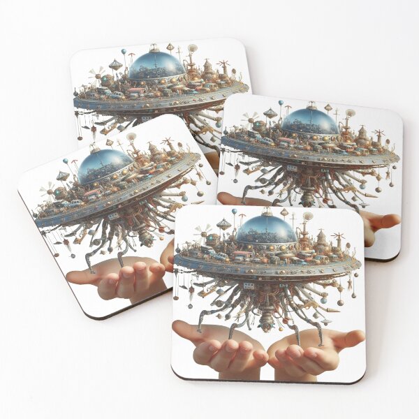 Item preview, Hands Holding a Floating Future World designed and sold by AcruxUltra.
