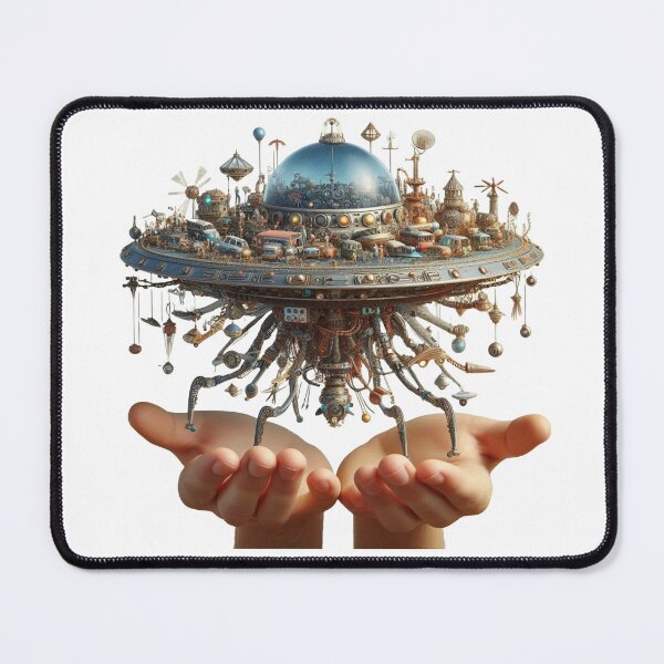 Item preview, Hands Holding a Floating Future World designed and sold by AcruxUltra.