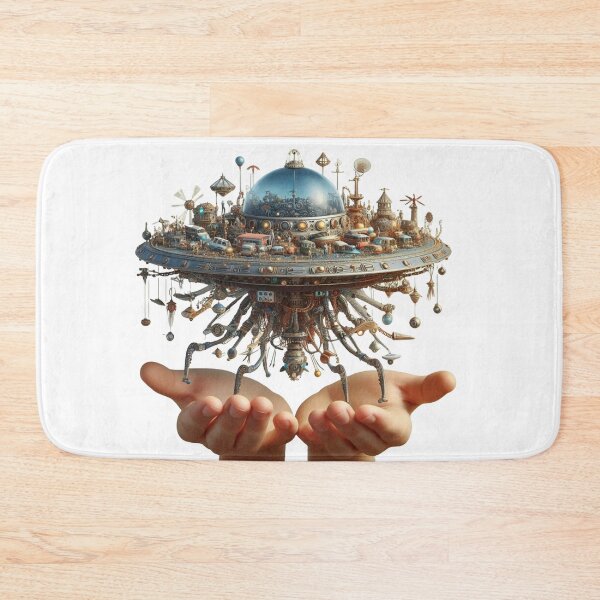 Item preview, Hands Holding a Floating Future World designed and sold by AcruxUltra.