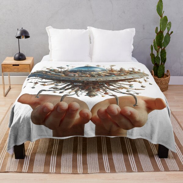 Item preview, Hands Holding a Floating Future World designed and sold by AcruxUltra.
