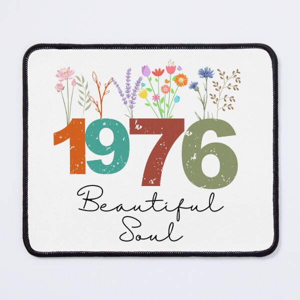 Item preview, 1976 Floral Beautiful Soul Birthday Design designed and sold by FlareCraftStudio.