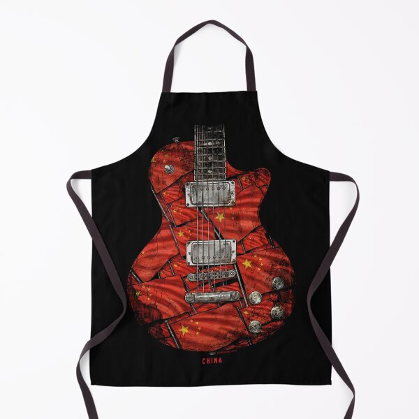 Item preview, Crimson Rhythm – China Flag Electric Guitar Art designed and sold by HexOne.