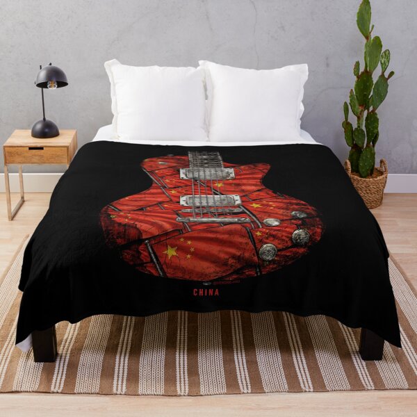 Item preview, Crimson Rhythm – China Flag Electric Guitar Art designed and sold by HexOne.