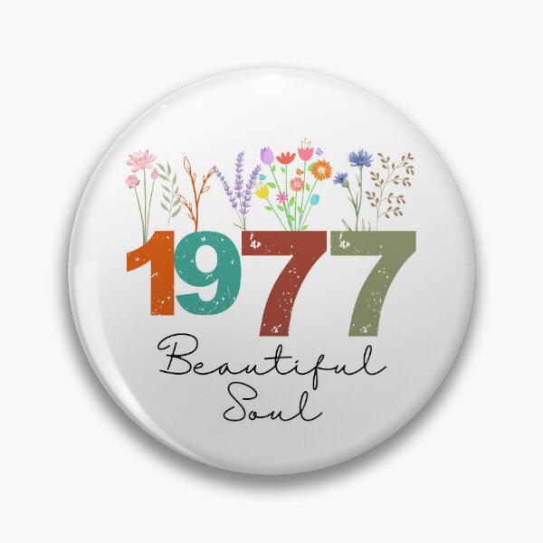 Item preview, 1977 Floral Beautiful Soul Birthday Design designed and sold by FlareCraftStudio.