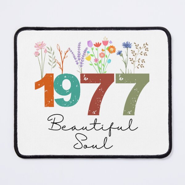 Item preview, 1977 Floral Beautiful Soul Birthday Design designed and sold by FlareCraftStudio.