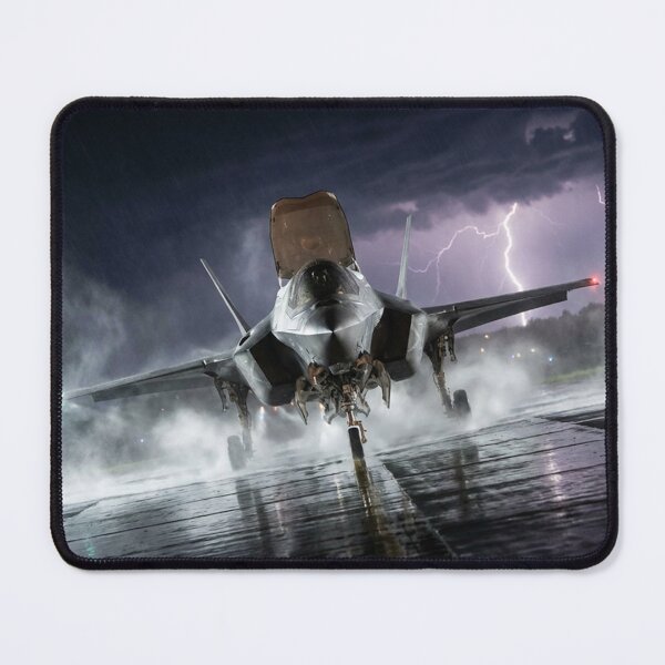 Item preview, F-35 Front-On Vertical Landing in Lightning Storm designed and sold by Airpower Art.